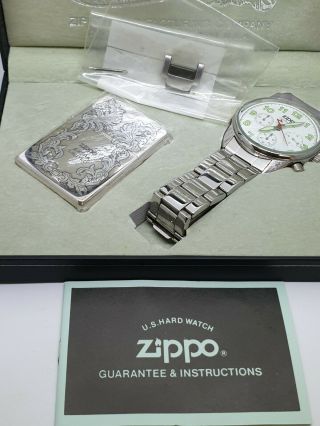 Vintage Zippo Lighter.  Zippo Set And Clock.  Dedicated To The Japanese Market