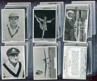 Tobacco Card Set,  Ardath,  Photocards,  Photographs,  Group E,  Film,  Sport Etc,  1938