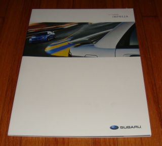 2007 Subaru Impreza Deluxe Sales Brochure 2.  5i Wrx Sti Outback
