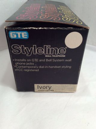 Vintage GTE Styleline Touch Calling Telephone 2