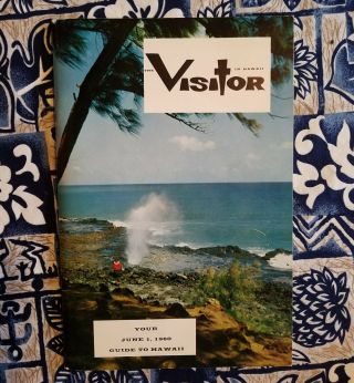Rare Vintage Book The Visitor In Hawaii June 1960 Hula Girl 50th State Governor