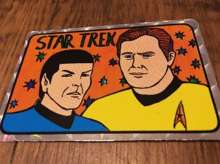 Star Trek Vintage Retro Prism Sticker Rare 1980 