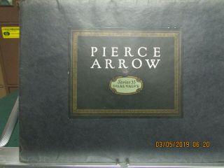1925 Pierce - Arrow Series 33 B&w Portfolio In Black Pouch 100 Complete - -