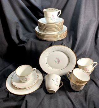 23 Piece Vintage Rorsfrand " Linnea " Porcelain Dessert Service