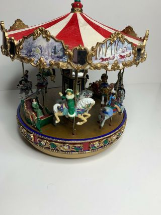 Mr.  Christmas Gold Label,  Rotating Lighted Musical The Carousel 30 Songs/carols
