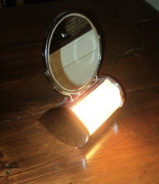 Vintage Art Deco Lighted Shaving Mirror - Two Sided - Standard / Magnified