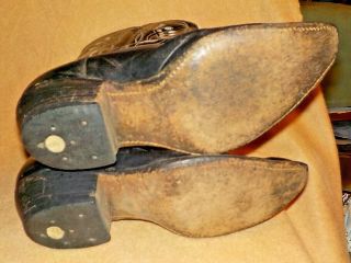 Acme Ladies Cowboy Boots,  Black,  Size about 6 or 6 - 1/2 5