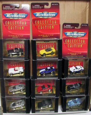 Micro Machines Chevrolet Corvette Series 1 Collector Edition Set Of 11 Nib