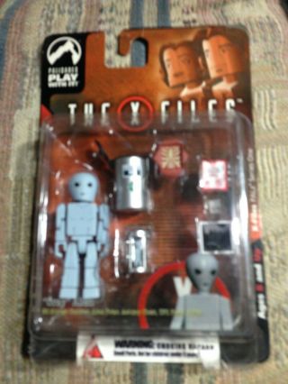 X - Files Palisades (gray) Alien With Fetus Adult Collectible Htf Palz Series 1