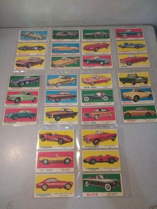 1961 TOPPS SPORTS CARS CARD SET 61/61 2