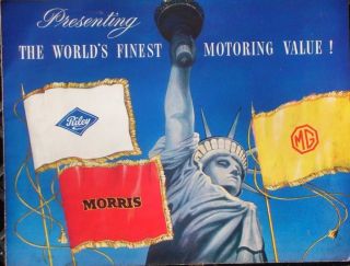 Riley,  Morris,  And Mg Promotional Brochure For U.  S.  Market Early 1950s