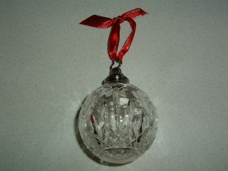 Stunning Waterford Crystal 2012 Lismore Ball Christmas Ornament