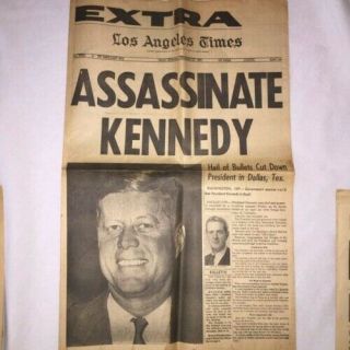 Nov.  22,  1963 L.  A.  Newspaper: Ill - Advised John F.  Kennedy Assassination Headline