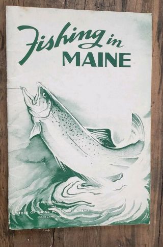 Fishing In Maine 1950 