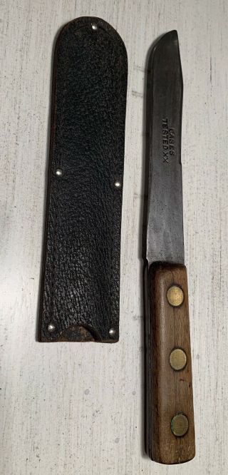 “rare”cases Xx Knife “vintage” Antique Butcher Knife Usa