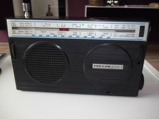 Soviet,  Ussr,  Portable Radio Receiver Rossija,  Россия - 203 - 1,  Russia - 203, .