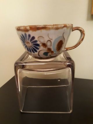 El Palomar Ken Edwards Mexican Pottery Coffee Tea Cup Signed Ke Bird Hand Made