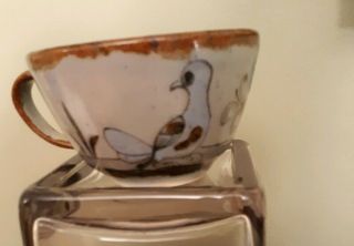 El Palomar Ken Edwards Mexican Pottery Coffee Tea Cup Signed Ke Bird Hand Made 3