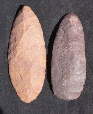 2 Neolithic Unifacial Quartzite Blade/scraper - Ténéré - Niger