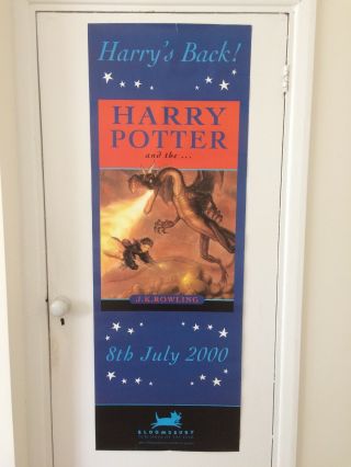 Rare & Harry Potter And The Goblet Of Fire Promo Poster For The Book.