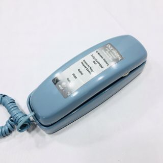 Trimline,  Push Button,  Telephone,  Aqua Blue,  At&t,  Corded,  Desk Phone,  Wall Vtg