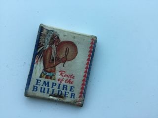 Vintage Full Matchbook,  Great Northern Railway,  Route Of The Empire Builder