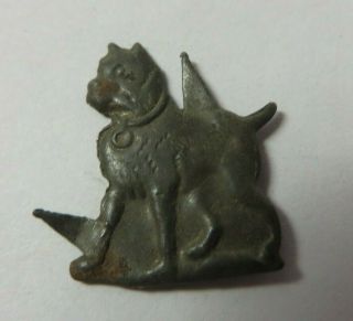 Vintage Indian Plug Chewing Tobacco Tin Tag Boxer Dog Antique Advertising