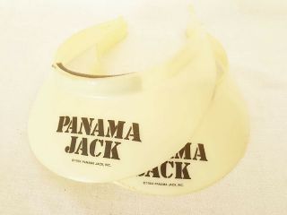 Vintage Panama Jack Plastic Visors,  Set Of 2