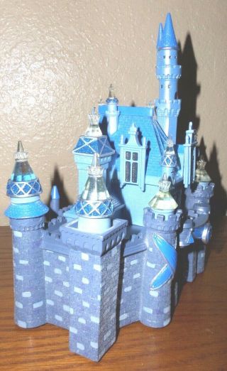 Disney D60 Diamond Anniversary Sleeping Beauty Castle Light Up Med Big Fig HTF 3