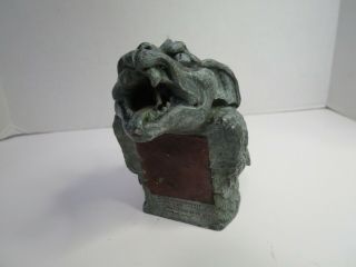 Vintage 1994 Winged Gargoyle Menacing With Fangs 5.  5 " Tall Flaws On Back