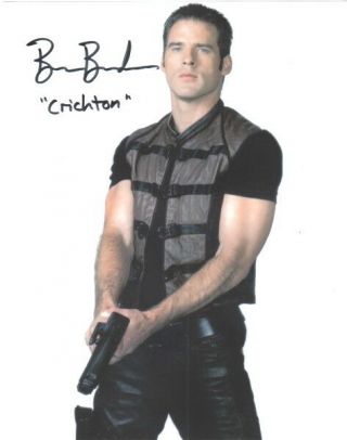 Ben Browder As Crichton With Gun On Farscape Autographed Picture