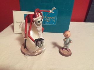 Wdcc Nightmare Before Christmas Santa Jack Skellington & Timmy " A Ghoulish Gift "