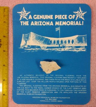 Uss Arizona Memorial Souvenir - Pearl Harbor - Honolulu,  Hawaii - Unique - Gc