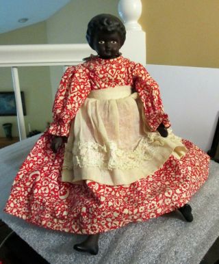 Vintage Black Americana Mammy Doll Bisque