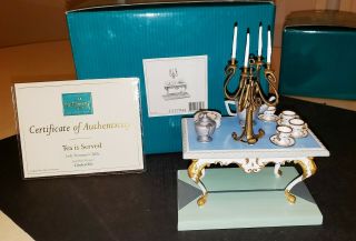 Wdcc Cinderella Lady Tremaine’s Table: Tea Is Served 1217944 W/coa