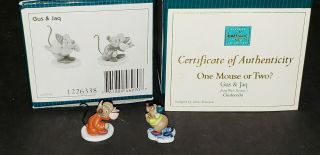 Wdcc Cinderella Gus & Jaq One Mouse Or Two 1226338 Miniature W/coa