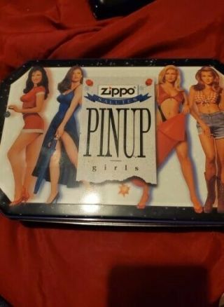 Zippo 1996 Set Of 4 Pinup Girls Lighters The Four Seasons Collector Set Lighters