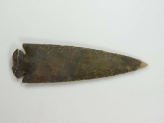 6.  25 " Spearhead Flint Stone Rock Arrowhead Lance Blade Knife