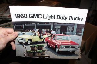 Vintage 1968 Gmc Light Duty Pick Up Truck Brochure