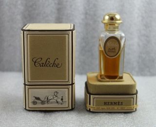 Vintage Hermes Caleche ½ Fl Oz 15ml Perfume Bottle W/box