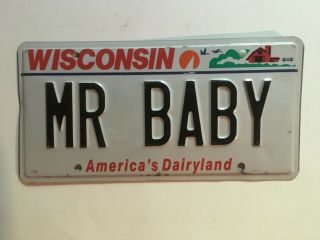 Vanity License Plate Mr Baby Children Babies Store Decor Diapers Furniture Cribs