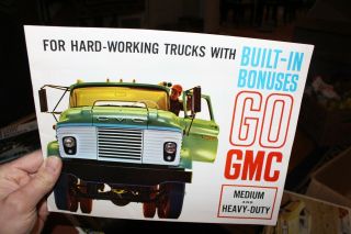 Vintage Gmc Medium Heavy Duty Truck Dealer Dealership Sales Brochure Advertising