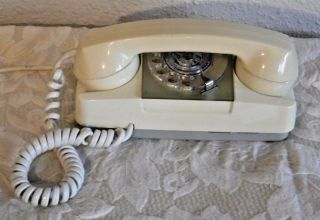 Automatic Electric Gte Vintage Rotary Dial Starlight Telephone Ivory Off White