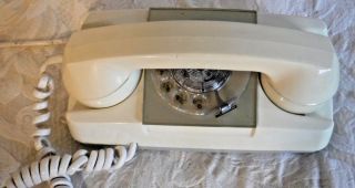 Automatic Electric GTE Vintage Rotary Dial Starlight Telephone Ivory Off White 2