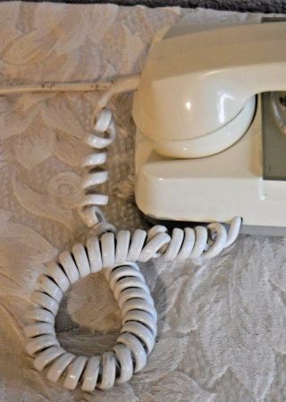 Automatic Electric GTE Vintage Rotary Dial Starlight Telephone Ivory Off White 3