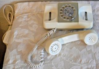 Automatic Electric GTE Vintage Rotary Dial Starlight Telephone Ivory Off White 4