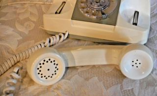Automatic Electric GTE Vintage Rotary Dial Starlight Telephone Ivory Off White 5