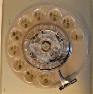 Automatic Electric GTE Vintage Rotary Dial Starlight Telephone Ivory Off White 8