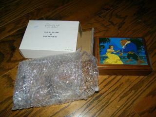Disney Beauty And The Beast Watch Jewelry Music Box Limited Edition Ds - 200 Nib