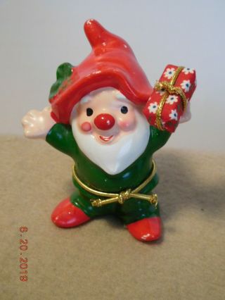 4 Vintage Napcoware Napco Christmas Pixies Elves Elf Figurines Japan 9905 3